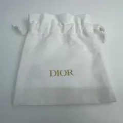 DIOR 巾着 ポーチ ホワイト