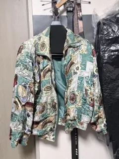 clane homme 1 美品 ペインティングアートブルゾン - メルカリ