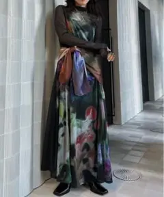 Ameri VINTAGE ロングワンピース