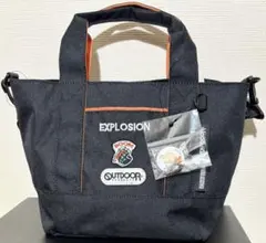 ヒロアカ× OUTDOOR 缶バッチ付き2wayトートショルダー (爆豪勝己柄)