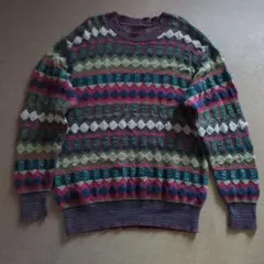 イタリア製 MISSONI SPORTマルチカラーセーター 総柄