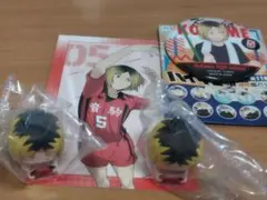 ハイキュー!!狐爪研磨おねむたん＆お掃除缶バッジセット