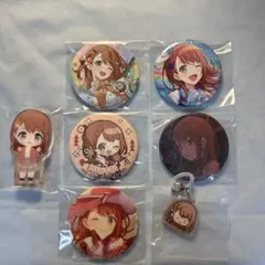 花里みのり　マイセカイアクリルフィギュア　グリッター缶バッジ　まとめ売り