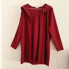 CINEMA CLUB フード付きレッドアウター