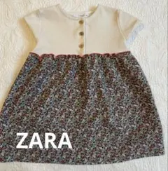 【ZARA】花柄ワンピース 12-18ヶ月