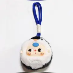 BABYTHREE ストラップ ペンギン ③ 紐 ブルー