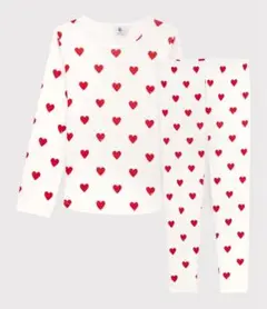 プチバトー　プリント長袖パジャマ