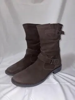 Stefano Rossi Suede Engineer Boots Brownのサムネイル