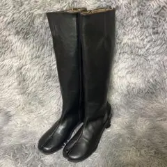 未使用級 VACANCY ロングタビブーツ 足袋 ロングブーツ L 黒