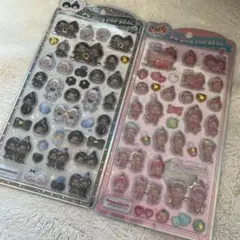 【正規品】モンチッチ うるちゅるポップシール 2シートセット