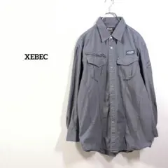 XEBEC ジーベック ワークシャツ 長袖 3L グレー 大きいサイズ 作業着のサムネイル