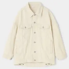 MOUSSY オーバーサイズ デニムジャケット ホワイト