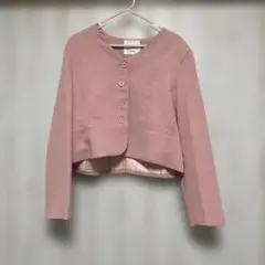 nugu ノーカラージャケット M ピンク