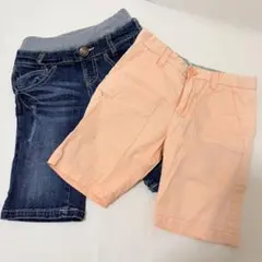 ショートパンツ 半ズボン 2点セット キッズ 男の子 洗い替え 110〜120