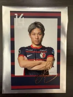 ヴィッセル神戸 大迫勇也 直筆サイン入り写真A4 サッカー日本代表
