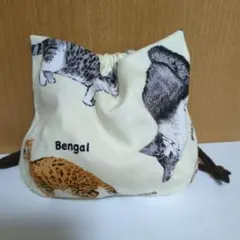 ネコちゃんフォルム巾着袋　リアルねこいろいろ