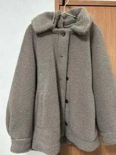 earth ボアコート ブラウン