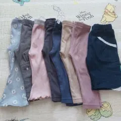 80cm　ベビー服 ボトムス 8枚　10部丈　ズボン　保育園　洗い替え