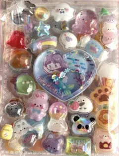 ボンボンドロップシール ぷくぷくシール おすそ分け