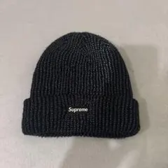 Supreme ニット帽 黒