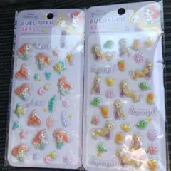 Disney ディズニー ぷくぷくシール アリエル ラプンツェル 2点セット