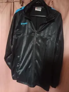 Lottoロット ブラック ジップアップジャケット Lサイズ