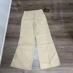 SATORI MOVEMENT ベージュ フレアパンツ　hemp コットン