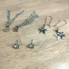 星型ピアス3点セット