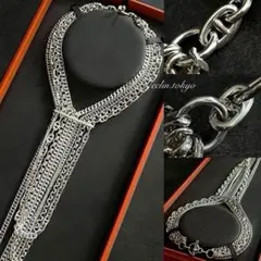 HERMES 《マルジェラ期》シェーヌダンクル シルバーネックレス E4718
