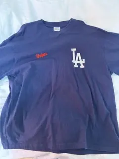 MLB メジャーリーグ別注 ワッペン刺繍 ビッグシルエット長袖Tシャツ Sのサムネイル