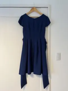 STRAWBERRY FIELDS ネイビー フロントリボンワンピース