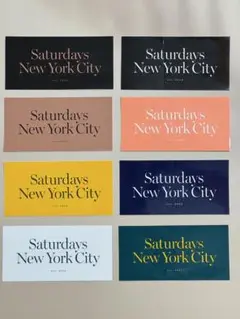SATURDAYS SURF NYC 非売品ステッカー 8枚セット 新品未使用