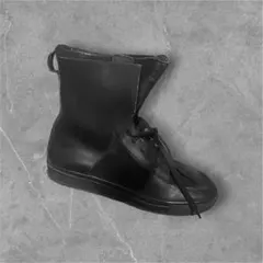Archive Kris Van Assche レザー ハイカットスニーカー 黒のサムネイル