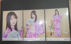 乃木坂46 生写真 瀬戸口心月 浴衣 2025 3種コンプ - メルカリ