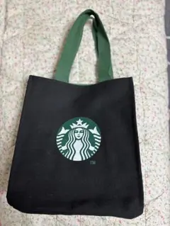 スターバックス トートバッグ 黒/緑