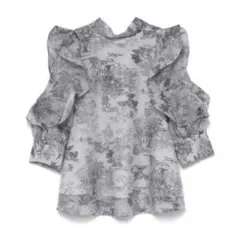 スナイデル snidel トワルドジュイ オーガンジーシースルーブラウス ハーフ