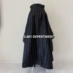 3.401DEPERTMENT/ボリュームロングスカート　アシンメトリーマキシ丈のサムネイル