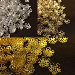 座金ビーズキャップ 10mm 3色 30個セット