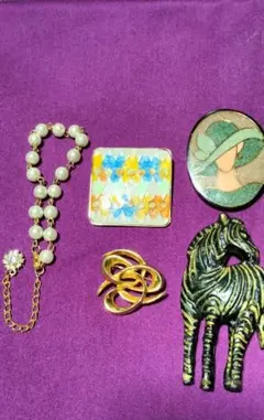 愛凛マサ断捨離プロフ読様専用！ ブローチとブレスレット