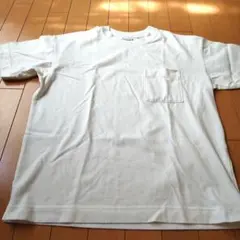 メンズ ポケット付き Tシャツ ホワイト S