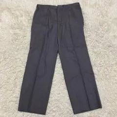 ウール　スラックス　ストレート　センタープレス　グレー　SI-LO-SET M