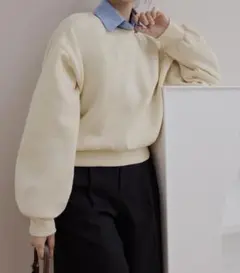 裏起毛クルーネックスウェット