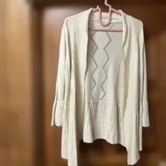 【axes femme】ニット長袖ロングカーディガン 訳あり