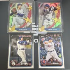 【大谷翔平】2025 TOPPS STARS OF MLB 二刀流 ＊4枚セット