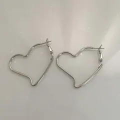 ピアス ハート型 ストーンマーケット