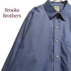 【即完売品】ブルックスブラザーズ長袖シャツ　無地　メンズL相当古着
