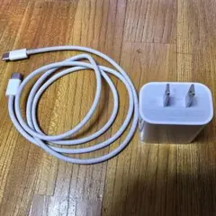 アップル　純正充電器+純正編み込みタイプＣケーブル