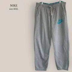 ナイキNIKE スウェットパンツ ロゴ　メンズ　大きいサイズ　2XL グレー