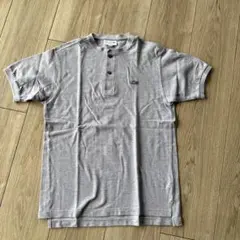 LACOSTE Classic Fit ヘンリーネック Tシャツ グレーのサムネイル