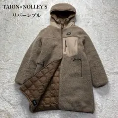人気✨タイオン　ノーリーズ　別注ボアフードリバーシブルダウン　キルティング　近年
